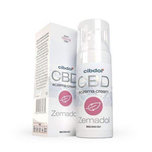 Crema para eczema Cibdol Zemadol CBD, 100 mg, 50 ml