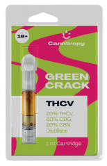 Canntropy THCV-patron Green Crack - 20 % THCV, 60 % CBG, 20 % CBN, 1 ml
