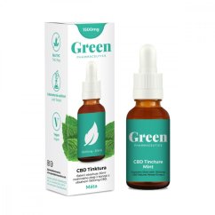 Green Pharmaceutics CBD Tintura de Menta - 5 %, 1500 mg, 30 ml