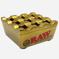 RAW - Gạt tàn kim loại màu vàng