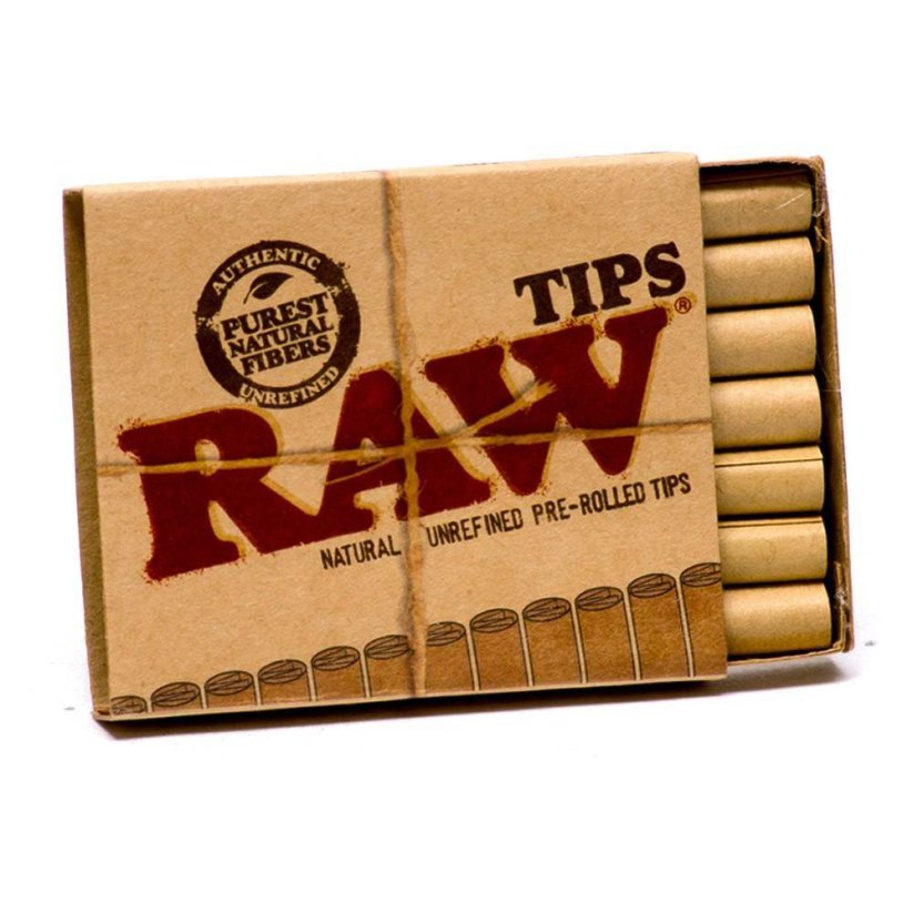 Raw Papers Předbalené nebělené filtry (21 ks) - 20 balení / box