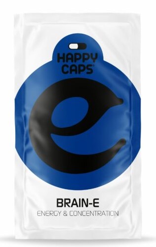 Happy Caps Brain E – energia- ja keskendumiskapslid, karp 10 tk