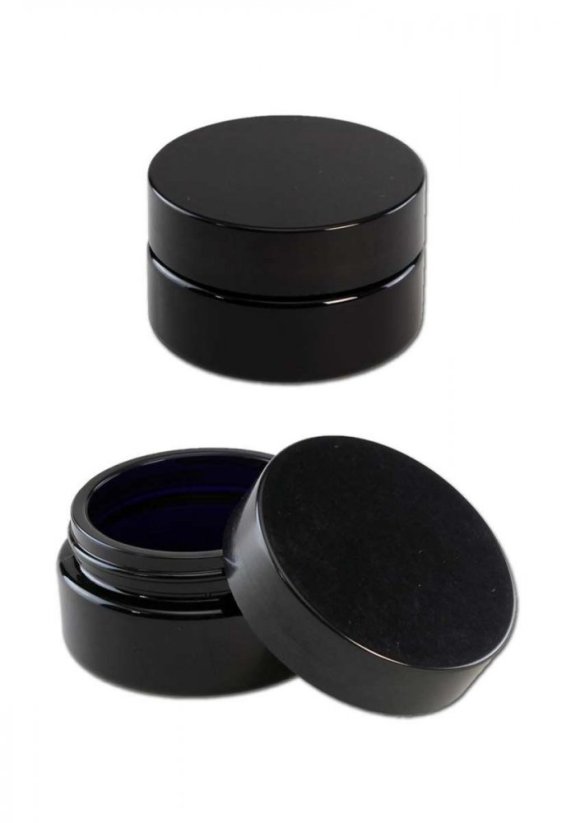 Miron Airtight cosmetic container made of violet glass 50 ml