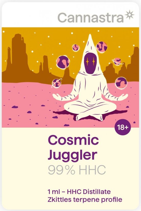 Cannastra HHC патрон Cosmic Jugler (Zkittles), 99 %, 1 ml