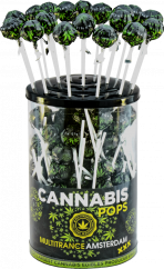Cannabis Space Pops – výstavný kontajner (100 lízaniek)