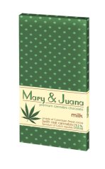 Euphoria Mary & Juana mléčná čokoláda s konopným semínkem, 32 % kako, 80 g