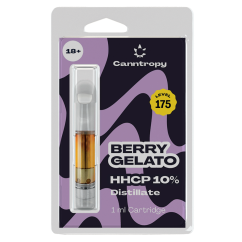 Canntropy Cartuș HHCP Berry Gelato - 10 % HHCP, 85 % CBD, 1 ml