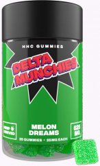 Delta Munchies Dưa gang Giấc mơ Kẹo dẻo HHC 625 mg, 25 chiếc
