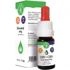 Zelena Zeme CBD (5 %) + CBG (2 %) Aceite de cáñamo, 10 ml