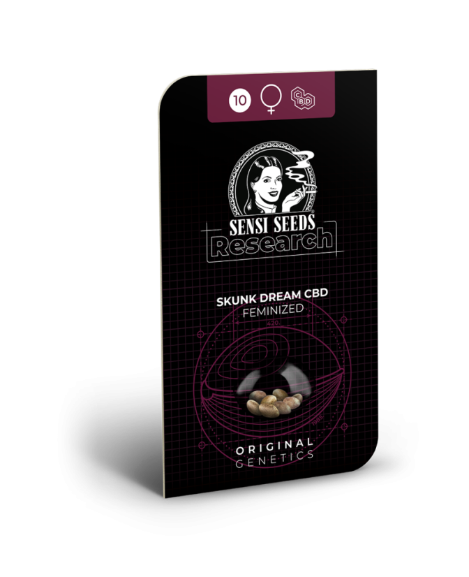 Sensi Seeds კანაფის თესლი Skunk Dream CBD ფემინიზებული, 3-10 ც.