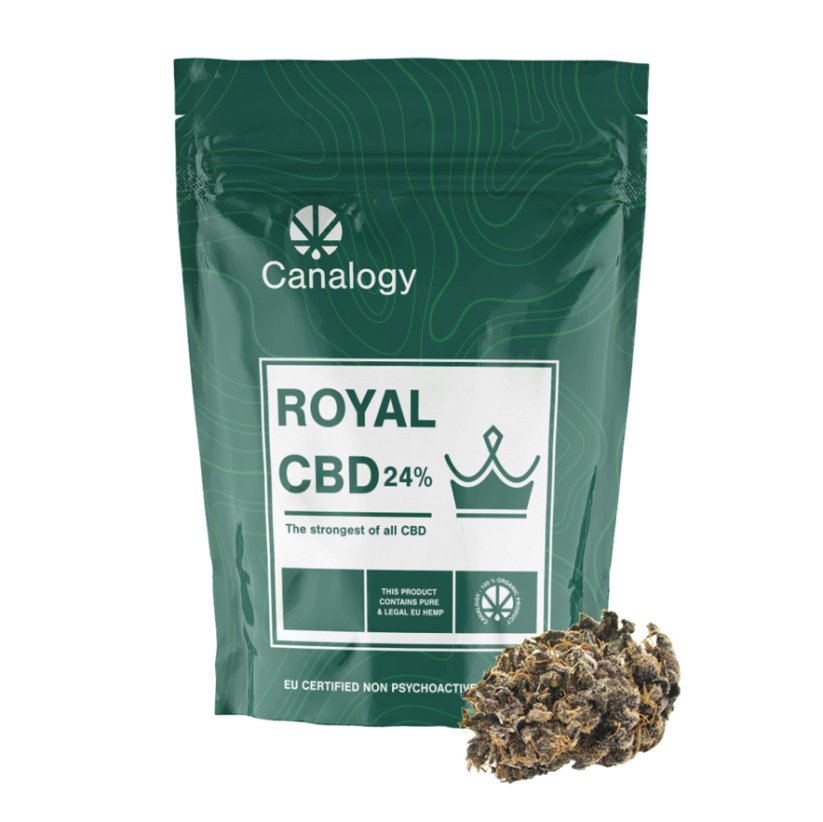 Canalogy CBD Конопля Квітка Королівський 16%, 1g - 100g