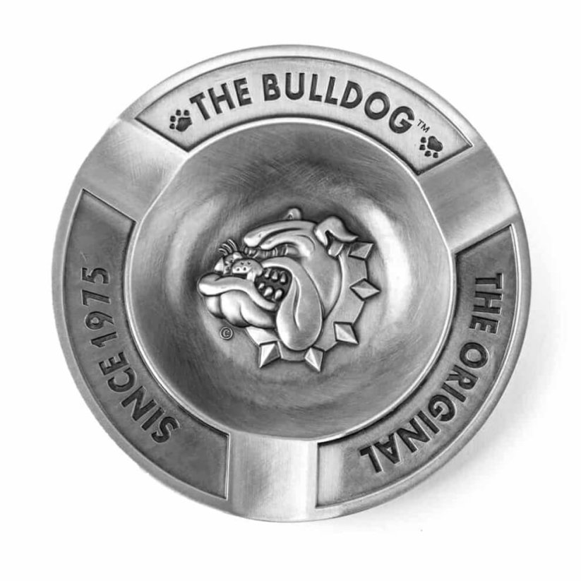 De Bulldog-asbak met reliëf