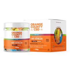Orange County CBD Gummies Garrafas, 1200 mg CBD, 135 g