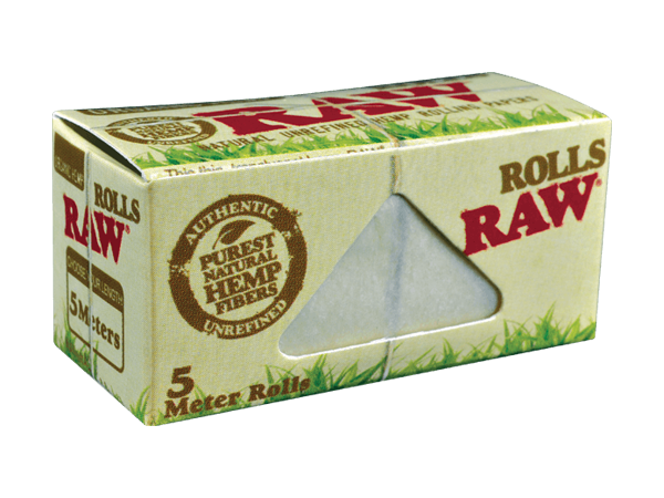 RAW Organic Hemp Slim rolls მოძრავი ქაღალდები, 5 მ