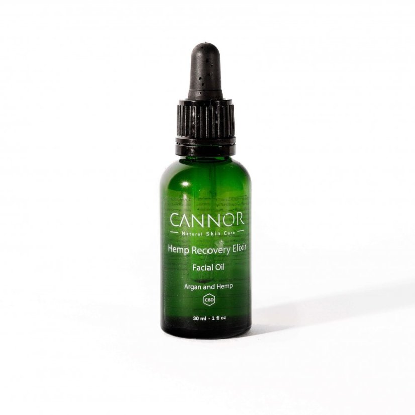 Cannor Hamp Recovery Elixir – Ansiktsolja med CBD – 30 ml