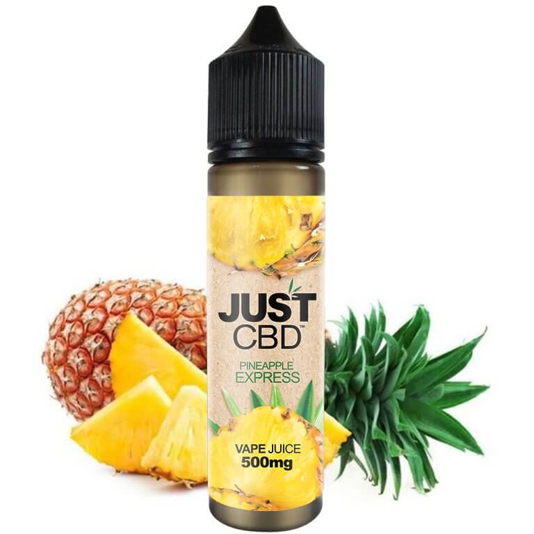 JustCBD CBD リキッド パイナップル エクスプレス、60 ml、500 mg - 3000 mg CBD - ミリグラム数: 3000 mg