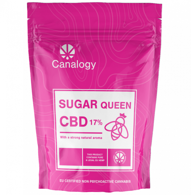 Canalogy CBD kaņepes Zieds Cukurs Karaliene 15%, 1 g - 100 g