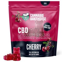 Cannabis Bakehouse CBD ovocní gumídci - Třešeň, 30g, 22 ks x 4 mg CBD