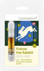 Cannastra HHC Cartridge Follow the Rabbit (Blue Dream), 99 %, (1 ml)
