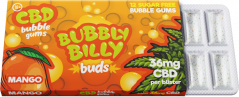 Bubbly Billy Buds Mango bragðbætt tyggjó (36 mg CBD)