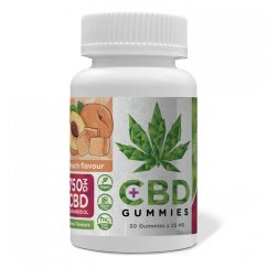 Euphoria CBD Gummies Ħawħ 750 mg CBD, 30 biċċa x 25 mg