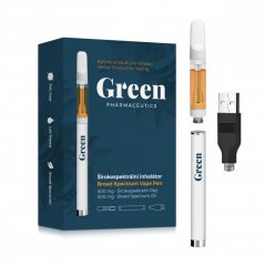 Green Pharmaceutics Bredspektret inhalationssæt - Original, 500 mg CBD