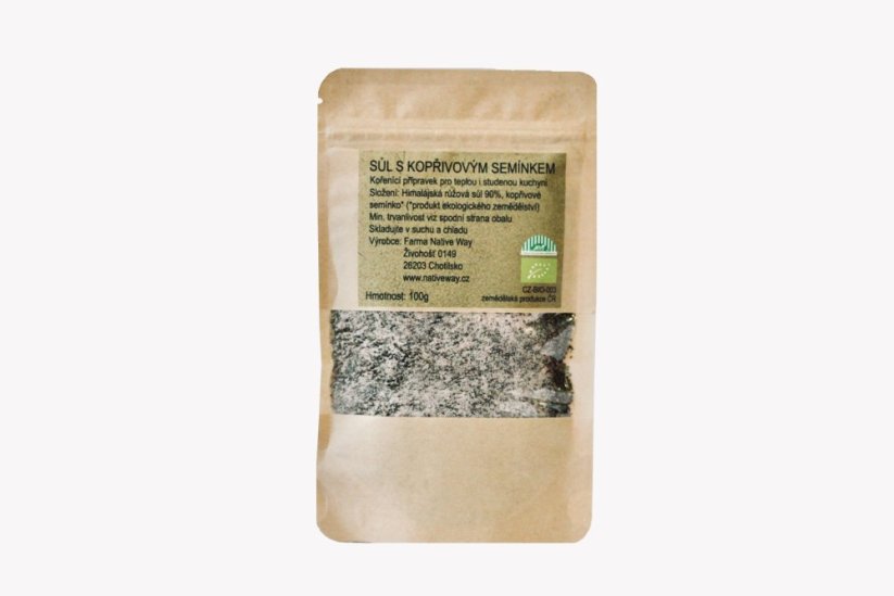 NATIVE WAY - Organická soľ so semienkami žihľavy 100g