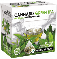 Cannabis White Widow Grüner Tee (Schachtel mit 20 Pyramiden-Teebeuteln)