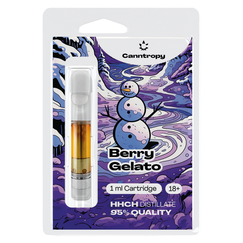 Canntropy HHCH Cartridge Berry Gelato, HHCH 95% quality, 1 ml