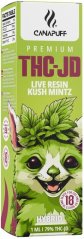 CanaPuff Kush Mintz Vape Penna för engångsbruk, 79 % THCJD, 1 ml