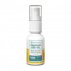 Harmony Cuidados bucais em spray CBD, 1500 mg, 15 ml, Citrino