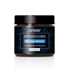 Euphoria Mushrooms Stress Relief, 30 κάψουλες
