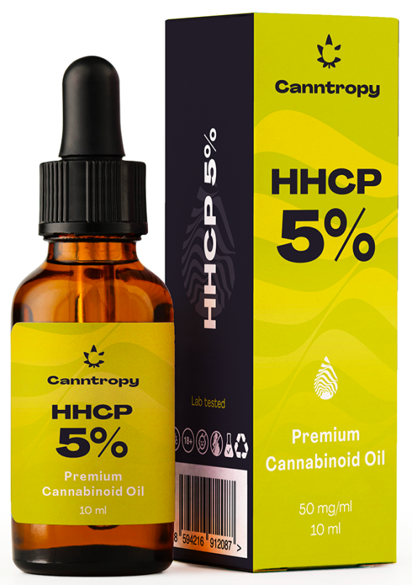 Canntropy HHCP prémiový kanabinoidný olej - 5 %, 500 mg, 10 ml