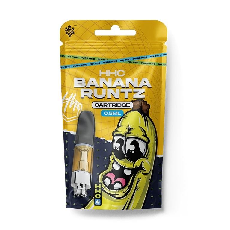 Cartouche CBD HHC tchèque Banana Runtz 94 %, 0,5 ml