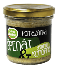 Green Apotheke Pomazánka špenát a konopné semínko 140g
