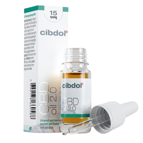 Aceite de CBD Cibdol 2.0 15 %, 1500 mg, 10 ml