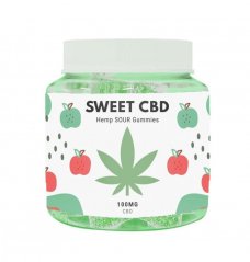 Sweet CBD 'Saurer Apfel' Gummies, 20 Stück x 5 mg, 100 mg CBD, (60 g)