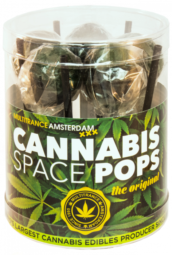 Cannabis Space Pops – Gift Box (10 Lollies), 24 boxes in carton