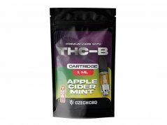 Czech CBD THCB kārtridžs ābolu sidra piparmētra, THCB 15%, 1 ml