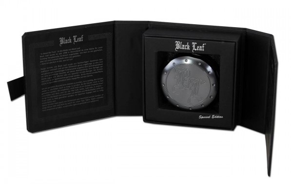Black Leaf drtička " Deep Engraving ", 2- dílná,  šedá, 62 x 23 mm