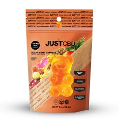 JustCBD vegan kummikommid Eksootiline Puuviljad 300 mg CBD