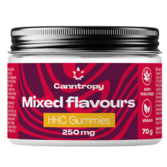 Canntropy HHC Fruit Gummies Flavour Mix, 250 mg HHC, 10 pezzi x 25 mg, 70 g