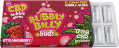 Bubbly Billy Chewing-gum aromatisé à la fraise Buds (17 mg CBD)