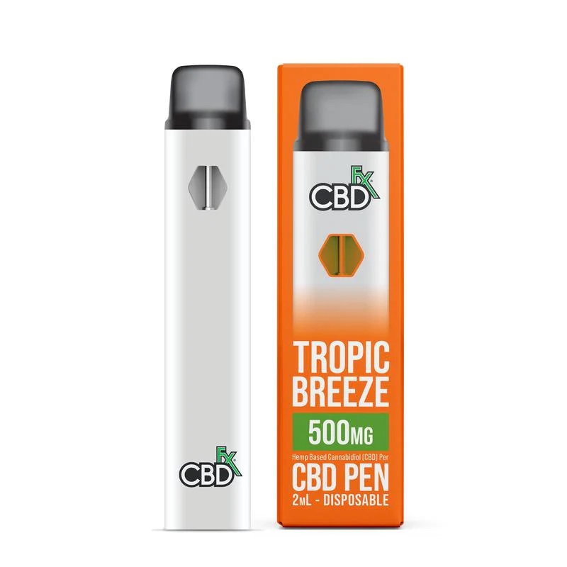 CBDfx Tropic Breeze CBD Vape kynä 500 mg CBD, 2 ml