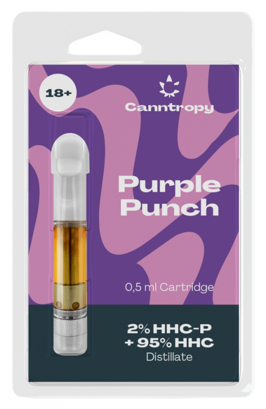 Canntropy HHC-blandningspatron Purple Punch, 2% HHC-P, 95% HHC, 0,5 ml