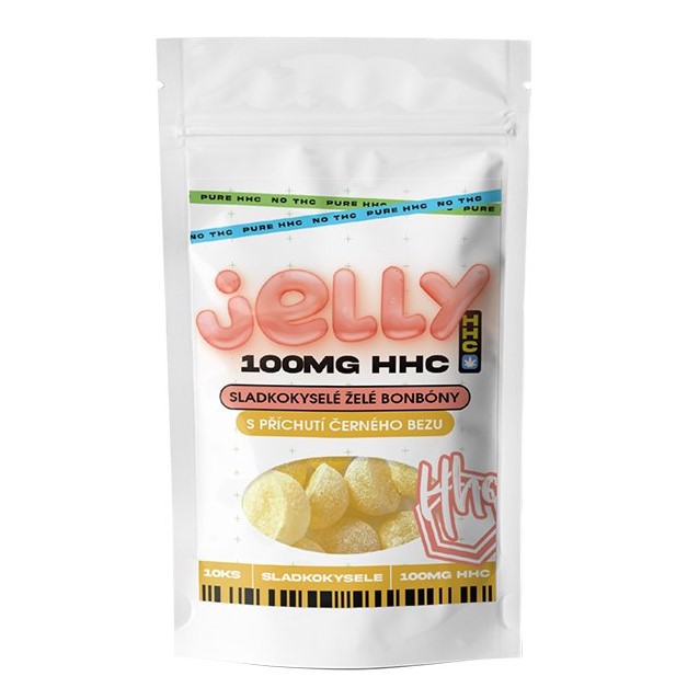Tšehhi CBD HHC Jelly Elderflower 100 mg, 10 tk x 10 mg