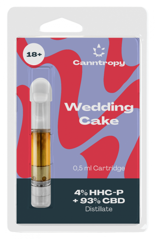 Canntropy HHC Blend патрон Сватбена торта, 4% HHC-P, 93% CBD, 0,5ml