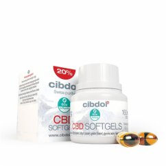 Cibdol Gel CBD kapsler 20%, 180 stk x 33,3 mg, 6000 mg