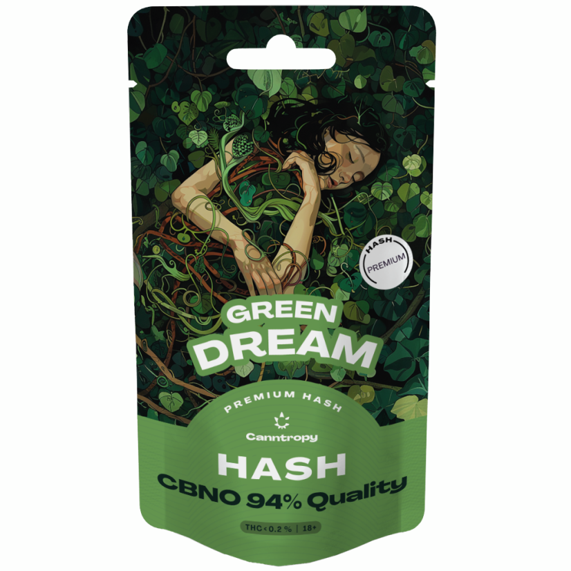 Canntropy CBNO Hash Green Dream, CBNO 94 % kvalitet, 1 g - 100 g