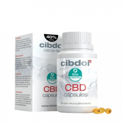 Cibdol Gel-Kapseln 40% CBD, 4000 mg CBD, 60 Kapseln, (15.6 g)
